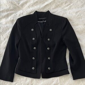 White House Black Market Double-Breasted Black Blazer